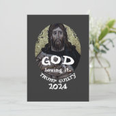 DHS FBI CBP God Jesus Loves Trump Christian USA 3 招待状 (スタンド正面)