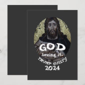 DHS FBI CBP God Jesus Loves Trump Christian USA 3 招待状 (正面/裏面)