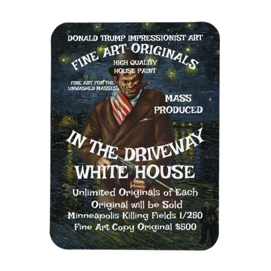 DHS FBI CBP War Crimes Criminal President Murderer マグネット (縦)