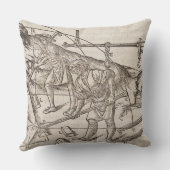 「DiルーチョVitから石造りのブロックを、動かす方法 クッション (裏面)