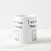 Di定期テーブル名(mug 3) コーヒーマグカップ (中央)