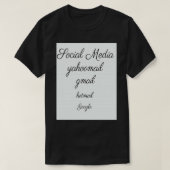 DI COLLECTION SOCIAL MEDIA YAHOOMAIL GMAIL HOTMAIL Tシャツ (デザイン正面)