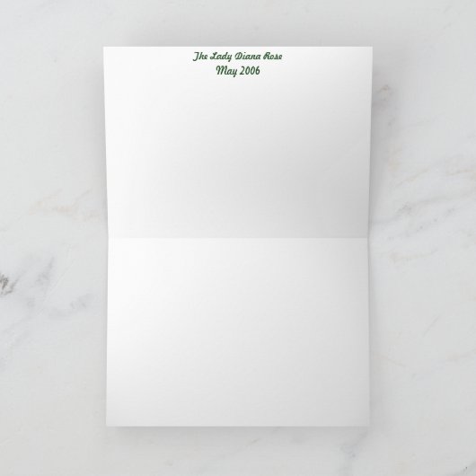 Di Rose女性 カード (内部)