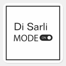 Di Sarliモード 楽しいTangueroタンゴマラソン スクエアシール