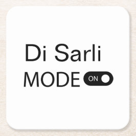 Di Sarliモード 楽しいTangueroタンゴマラソン  スクエアペーパーコースター