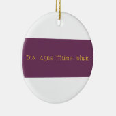 Dia agus Muire dhuit神とマリアはあなたと一緒にいる セラミックオーナメント (右)