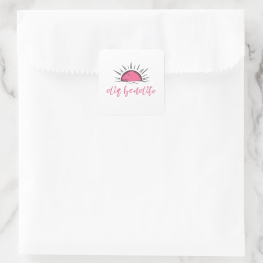 Dia Benditoは日を賛美持つ スクエアシール (バッグ)