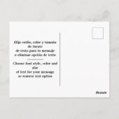 Día de la Bandera (Mexican Flag Day) ポストカード (裏面)