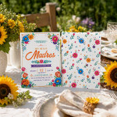 Día de las Madres | ラテン風フラワーモチーフ 招待状