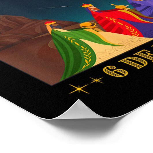 Dia De Los Es Magos 6 De Enero Ephany  ポスター (角)