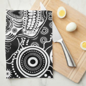 Dia De Los Muertes Sugarのスカル キッチンタオル (四つ折り)