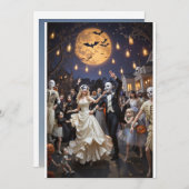 "Dia de los Muertosお祝い – ラブユニテスアメリカ" 招待状 (正面/裏面)