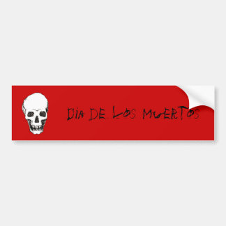 Dia de los Muertosのスカル バンパーステッカー