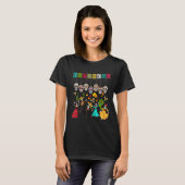 Día De Los Muertosのスケルトン - メキシコの死者の日 Tシャツ (正面フル)