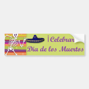 Dia de los Muertosのバンパーステッカー バンパーステッカー