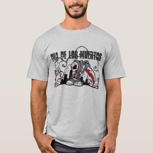 Dia De los muertosの落書き Tシャツ (正面)