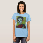 dia de los muertosのmuertosの骨組女性ワイシャツ tシャツ (正面フル)
