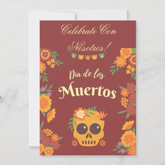 DIA DE LOS MUERTOSへの招待 招待状 (正面)