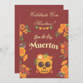 DIA DE LOS MUERTOSへの招待 招待状 (正面/裏面)