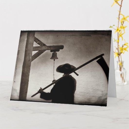 Dia De Los Muertosグリーティングカード カード (黄色い花)