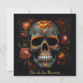 Dia de los Muertosスカル招待のカスタマイズ (正面)
