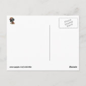 Dia de Los Muertosスケルトン母と娘 ポストカード (裏面)