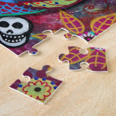 DIA DE LOS MUERTOSタラベラの賢いフクロウ ジグソーパズル (側面)