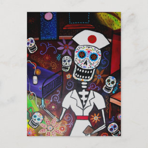 DIA DE LOS MUERTOSナースはがき ポストカード