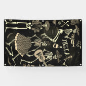 DIA DE LOS MUERTOSバナー（グロメット付き） 横断幕 (横)