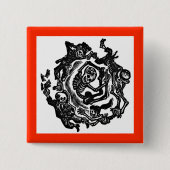 Dia de los muertosボタン 缶バッジ (正面)