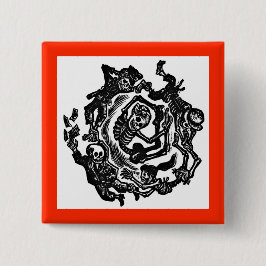 Dia de los muertosボタン 缶バッジ