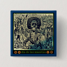 Dia de los muertosボタン 缶バッジ