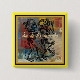 Dia de los muertosボタン 缶バッジ