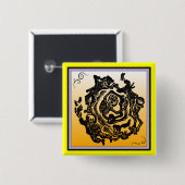 Dia de los muertosボタン 缶バッジ (正面&裏面)