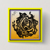 Dia de los muertosボタン 缶バッジ (正面)