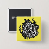 Dia de los muertosボタン 缶バッジ (正面&裏面)