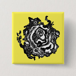 Dia de los muertosボタン 缶バッジ