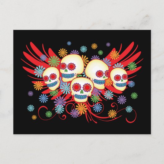 Dia de los Muertosポストカード ポストカード (正面)