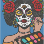 Dia de los Muertosメイクアップハンドドロー シール (正面)