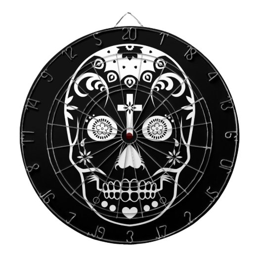dia de los muertos砂糖スカル ダーツボード (正面)