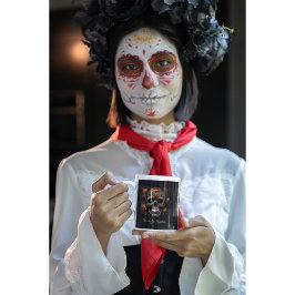 Dia de los Muertos色彩の鮮やかスカルカスタマイズ ボーンチャイナマグカップ