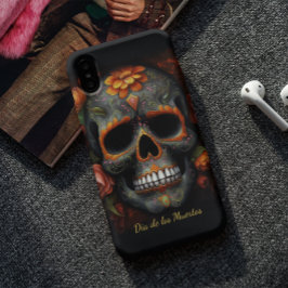 Dia de los Muertos色彩の鮮やかスカルカスタマイズ iPhone 11 ケース