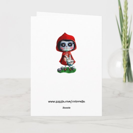 Dia de los Muertos赤ずきん カード (裏面)