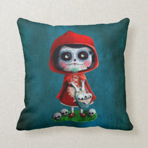 Dia de los Muertos赤ずきん クッション