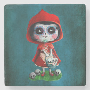 Dia de los Muertos赤ずきん ストーンコースター