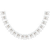 Dia de los Muertos踊りスケルトンのカスタマイズ バンティングフラッグ (全)