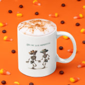 Dia de los Muertos踊りスケルトンのカスタマイズ モーフィングマグカップ