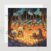 Dia de los Muertos "キャンドルライトレストプレイス" 招待状 (正面/裏面)