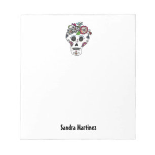 Dia de Los Muertos、シュガースカル、メモカスタム帳 ノートパッド