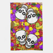 Dia De Los Muertos – ハッピーカップルW/Fruit キッチンタオル (縦)